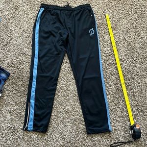 Peloton x FourLaps Joggers mens L Athletic Track Sweatpants Large Black